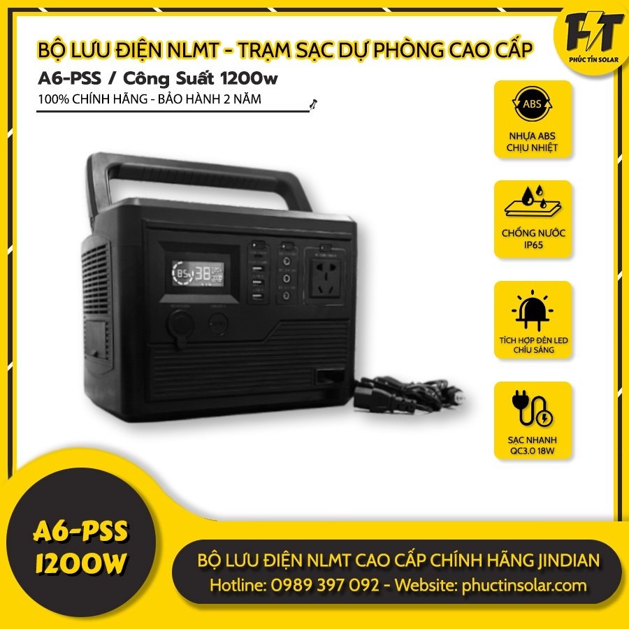 Bộ Lưu Điện Năng Lượng Mặt Trời Jindian A6-PSS